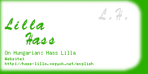 lilla hass business card